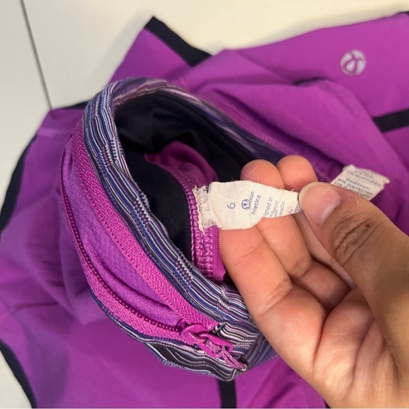 Lululemon Speed-Up Low-Rise Lined Short, 2.5” Purple size 6 - Picture 4 of 6